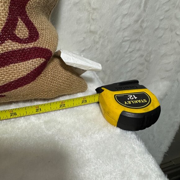 Vintage-Inspired Merry Christmas Linen Decorative Pillow country farmhouse - Picture 7 of 7